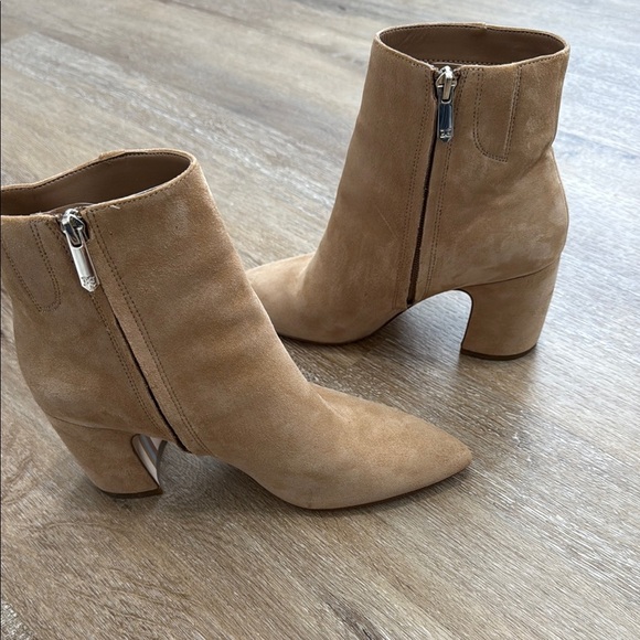 Sam Edelman Size 6.5 Tan Ankle Boots with Side Zipper - Picture 8 of 12